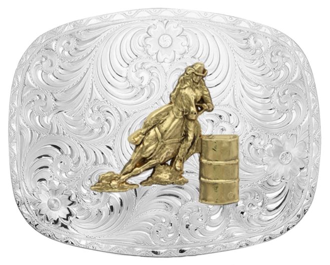 Montana Buckle w Barrel Racer